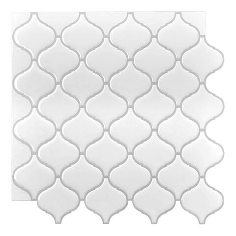 Art3d Lantern Mosaic Tile Peel and Stick Backsplash, 12''X 12'' , For Kitchen & Bathroom