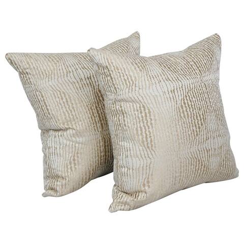 Blazing Needles 17-inch Square Throw Pillows (Set of 2)