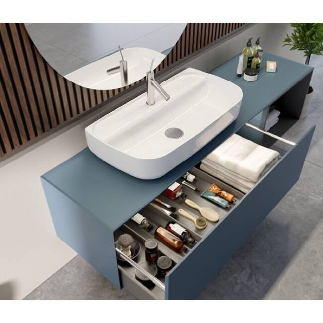 Nameeks CeraStyle 078700-U-One Hole Aqua 29-5/8" Rectangular Ceramic