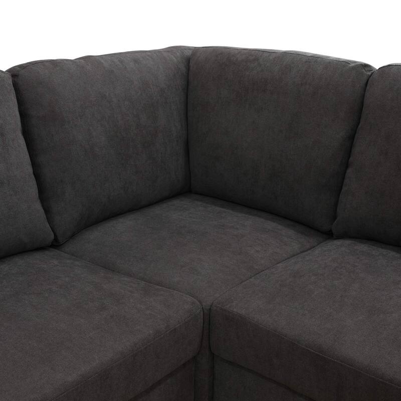 Convertible Modular Sofa Bed with Ergonomic Recline and Space-Saving Design