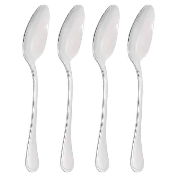 slide 2 of 5, 4 Piece Stainless Steel Teaspoon Set
