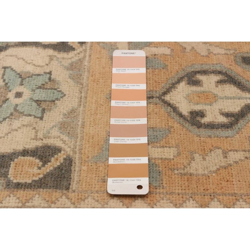 ECARPETGALLERY Hand-knotted Finest Ghazni Copper, Green Wool Rug - 6'8 x 9'2