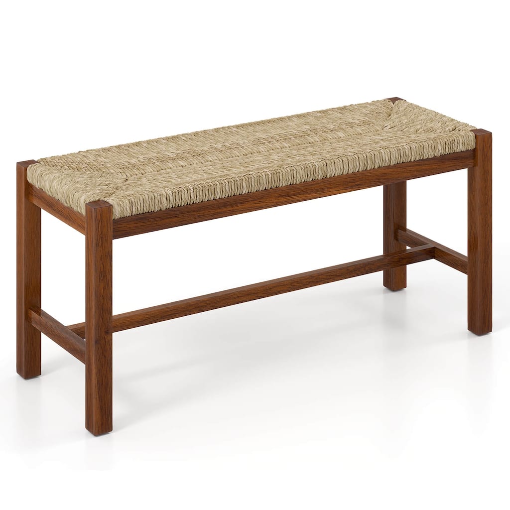 Costway 40" Long Wood Bench Indoor Dining Entryway End of Bed Bench - See Details