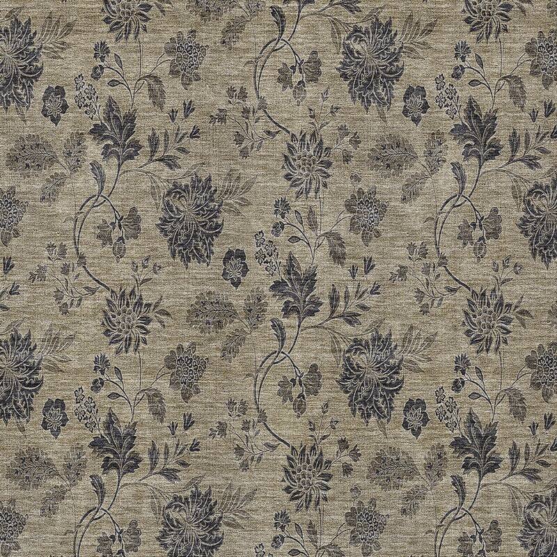 HomeRoots Floral Transitional Rectangle Outdoor Rug