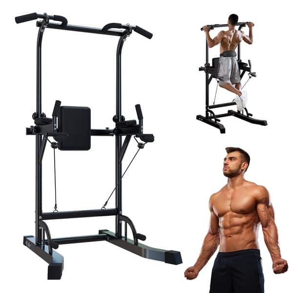 Power Tower - Station De Dips Et Tractions, Barre Réglable Multifonction Pour Fitness à Domicile