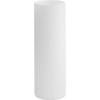 Elara Collection Frosted Glass Accessory Cylindrical Shade - 3 in x 3 in x 8.75 in