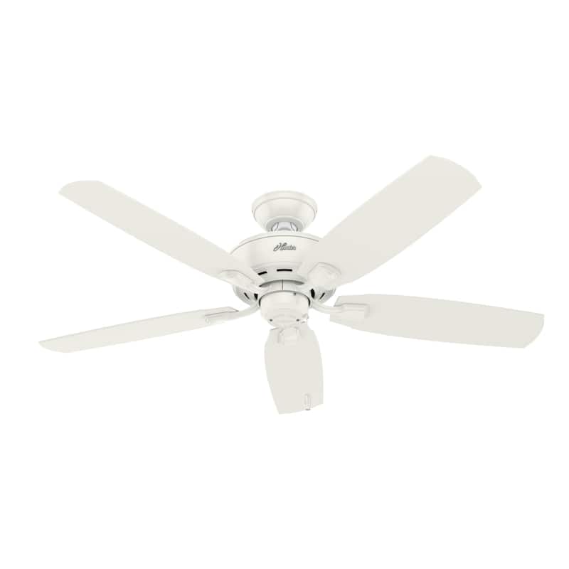 Hunter 52' Amberlin Ceiling Fan with LED Light Kit, Pull Chains - Farmhouse, Transitional, Rustic