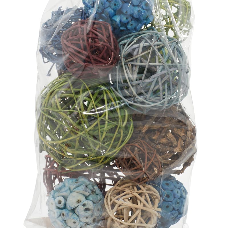 Dried Plant Material Coastal Orbs & Vase Filler (Set of 3) - 6 x 5 x 11Round
