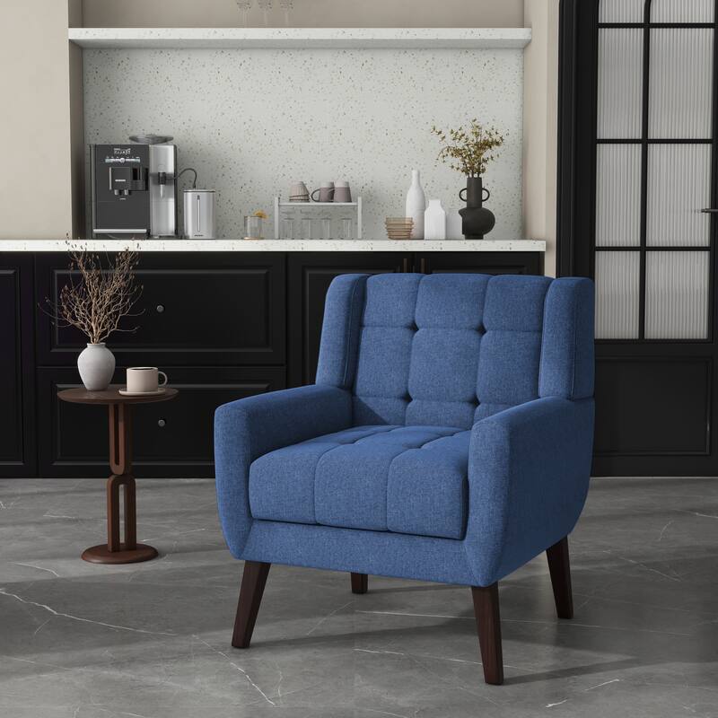 Tufted Upholstered Accent Armchair