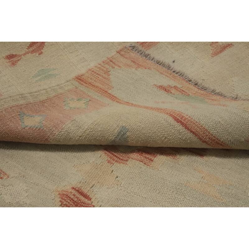 Hand Woven Oriental 100% Wool Carpet Southwestern Tribal Multi-Colored Kilim Area Rug - 5' 10'' X 3' 10''