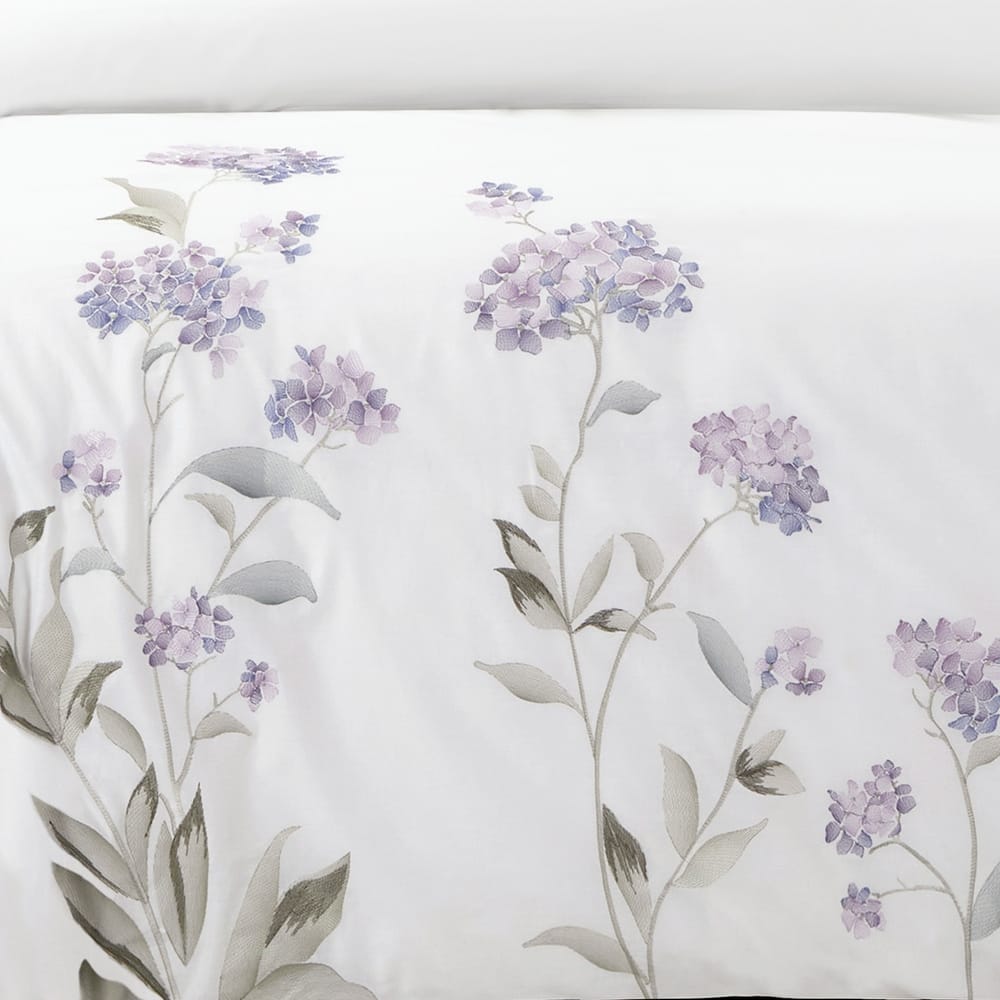 Broderie ensemble housse de couette Collection Hydrangea Embroidery Duvet Set (6 Color)