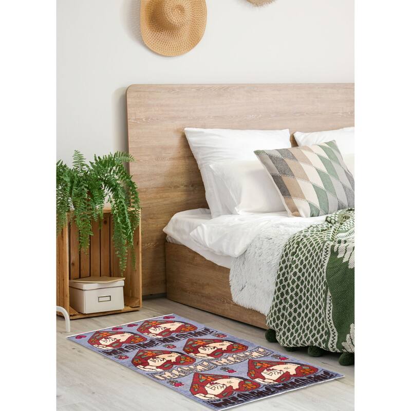 ECARPETGALLERY Hand-knotted Teimani Light Denim Blue Wool Rug - 2'11 x 5'9