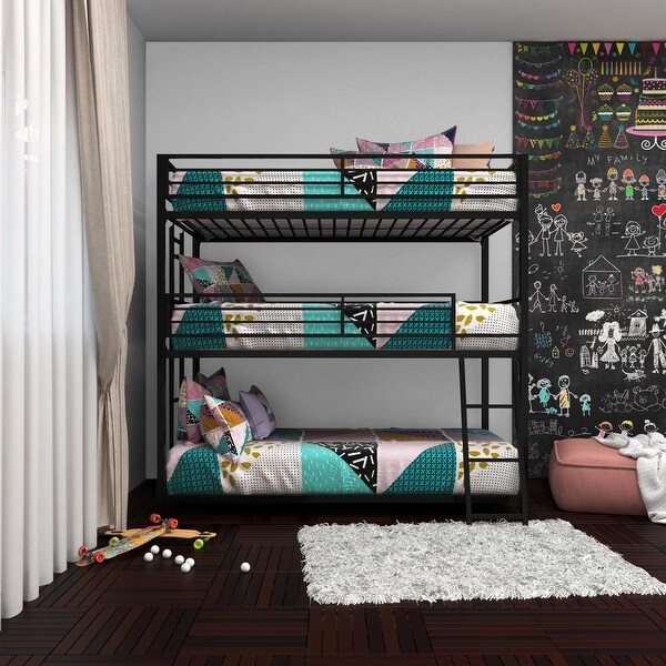 Your Zone June Triple Twin Metal Bunk Bed Bed Bath Beyond 39188304