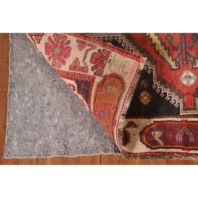 Vegetable Dye Shiraz Persian Antique Rug Hand-knotted Wool Carpet - 3'10"x 5'6"