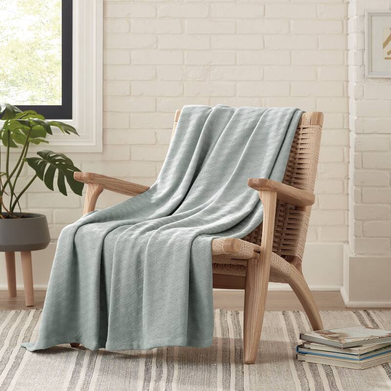 Aston & Arden Eucalyptus Tencel and Cotton Thermal Throw