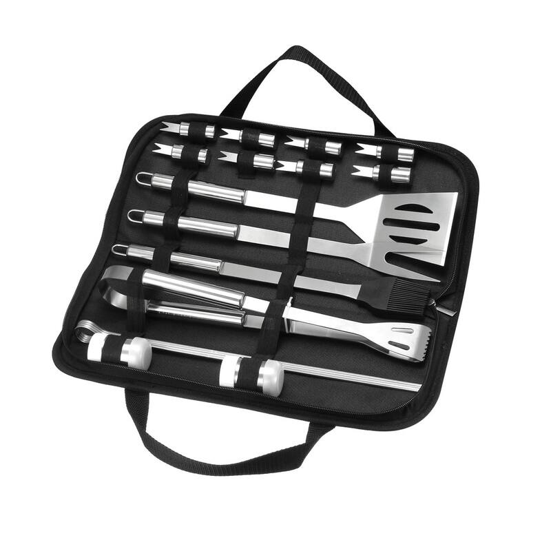 BBQ Grill Tool Set - Stainless Steel Barbecue Grilling Accessories