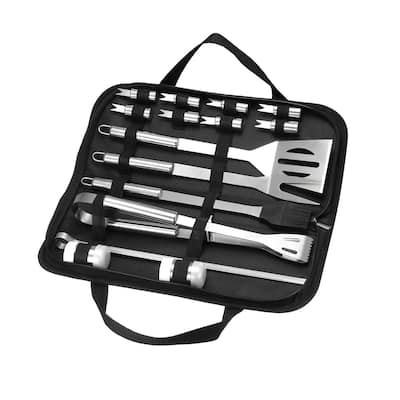 BBQ Grill Tool Set - Stainless Steel Barbecue Grilling Accessories