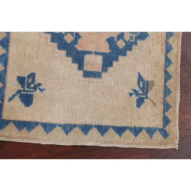 Set Of 2 Anatolian Turkish Oriental Area Rug Hand-knotted Wool Carpet - 1'9" x 2'2" Square