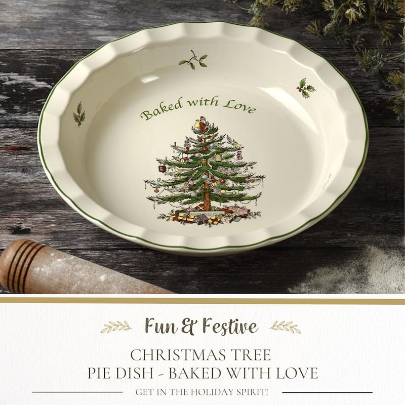 Spode Christmas Tree Baked With Love Pie Dish