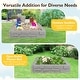 preview thumbnail 28 of 27, Costway Kids Sandbox with Cover Bottom Liner Backyard Beach HDPE - See Details