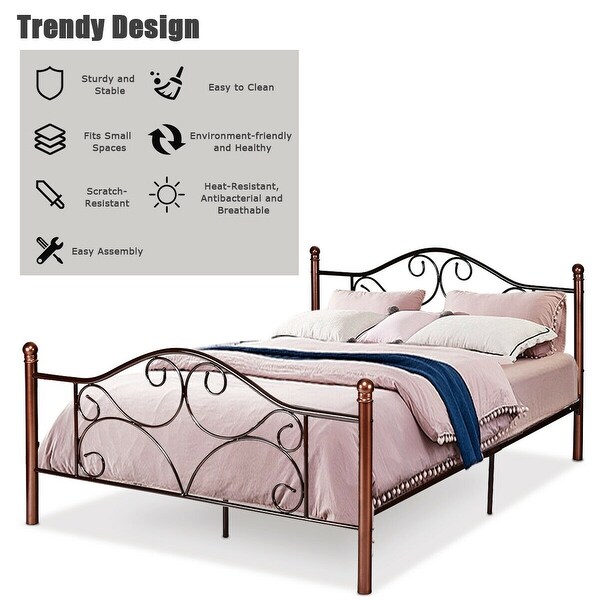 queen size steel cot