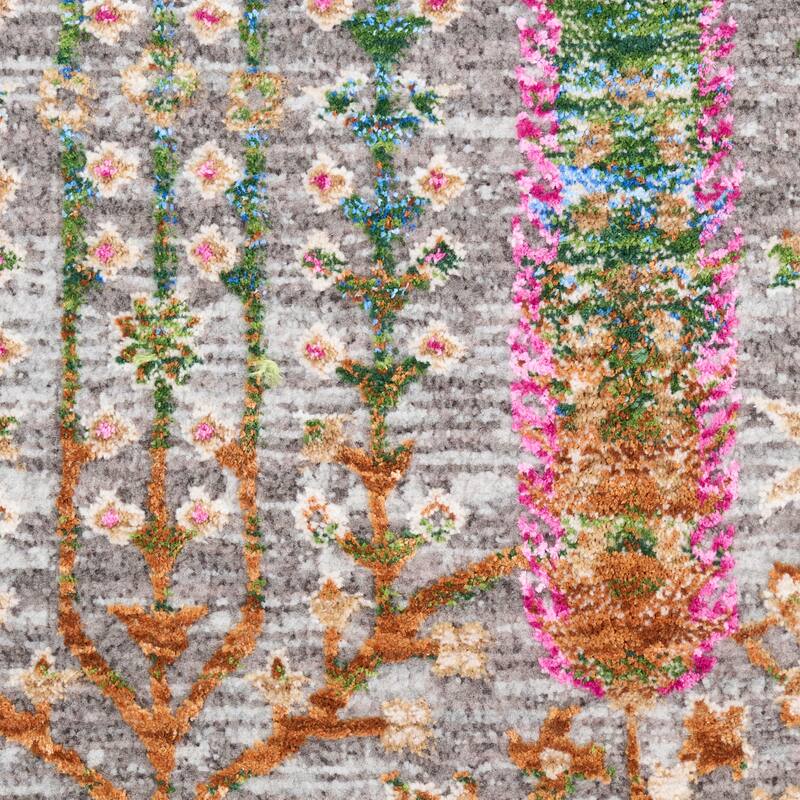 Nourison Quaint Harmony Indoor only Blue Floral Area Rug