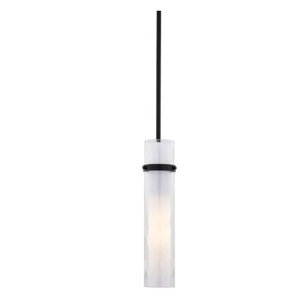 slide 2 of 11, Vaxcel Lighting P0419 5" Wide Suspension Mini Pendant Matte Black