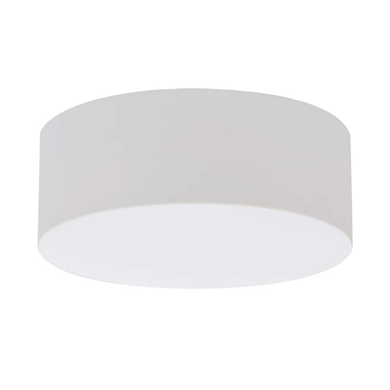 AFX ANF1524LAJUD Anton 15" Wide Flush Mount Drum Ceiling Fixture - Linen White