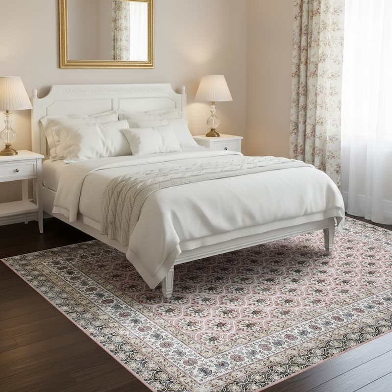 Laura Ashley Imagine Printed Chenille Washable Non-Slip Rugs