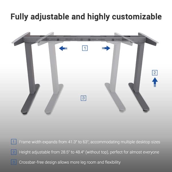 Shop Flexispot 48 Electric Standing Height Adjustable Desk Frame