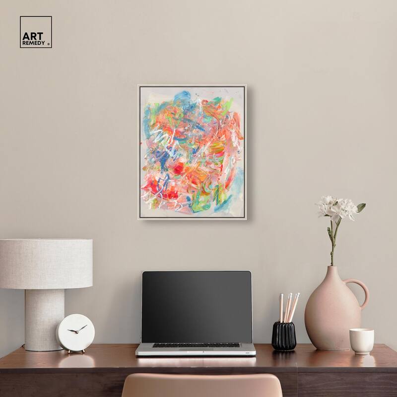 Swirling Hues II Canvas by Art Remedy