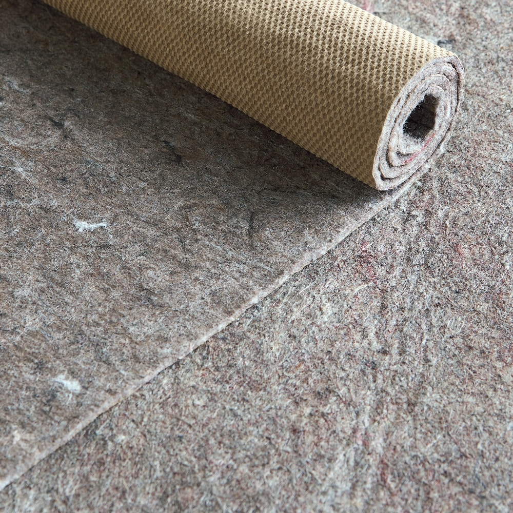 Spura Home Floor Shaggy Carpet Non-Slip White Geometric Rug Pad 3X5, 3' x 5'  - Mariano's