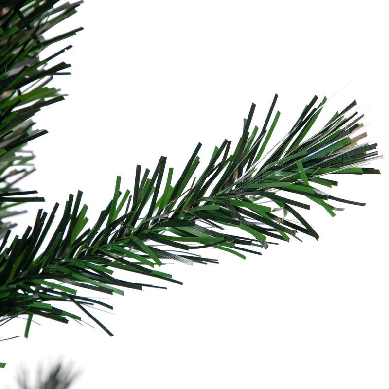 Pre-Lit Medium Multi-Color Fiber Optic Pine Christmas Tree - 6' - 6 Foot