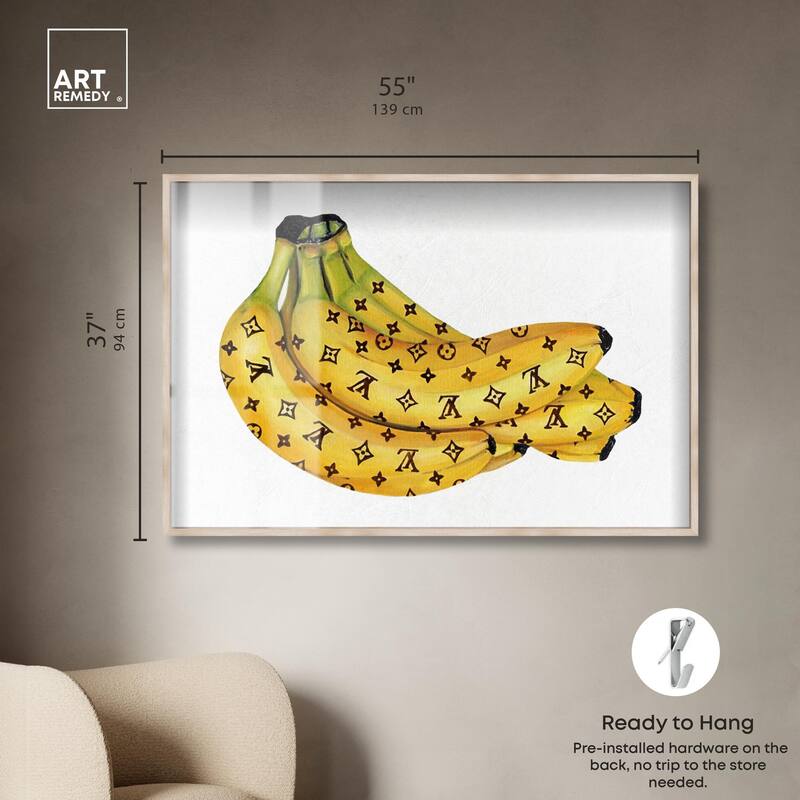 Fashion Bananas III Shadowbox by Art Remedy