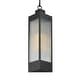 preview thumbnail 1 of 3, Maxim 30764CR Triform 8" Wide Outdoor Mini Pendant Black / Antique Brass