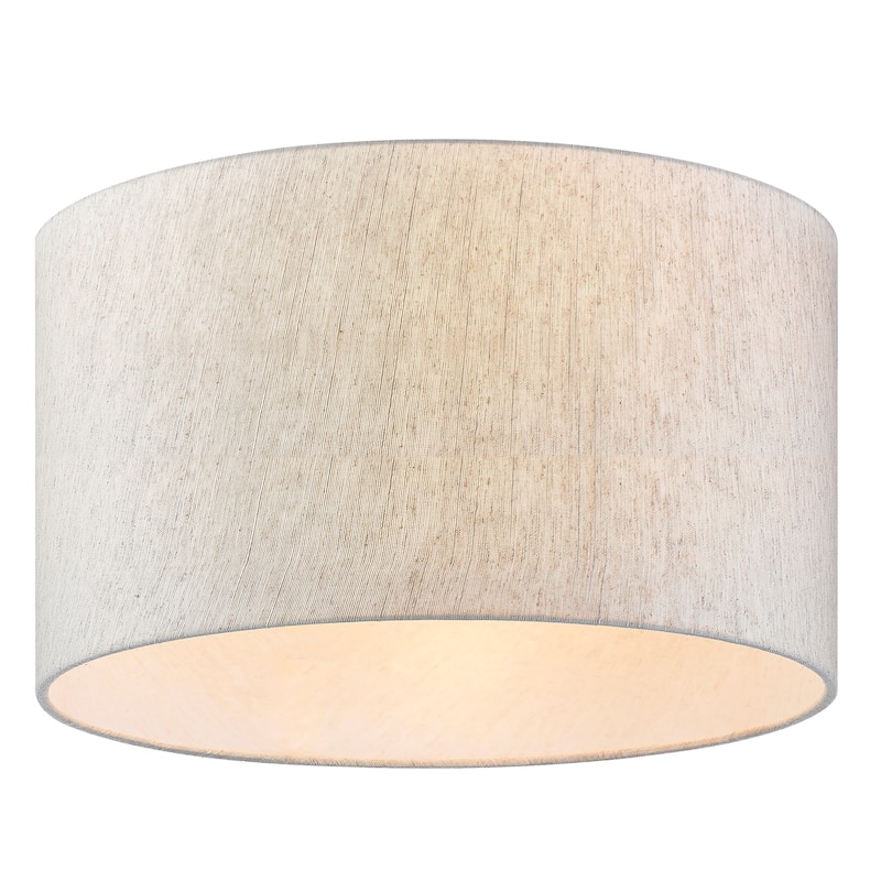 Artiva 17" x 17" x 10"H Lampshade with Hardback Spider Fitter, TAN