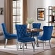 preview thumbnail 16 of 99, High-end Tufted Velvet Upholstered Nailhead Dining Chair Set of 6 Set of 2 - Blue Sliver