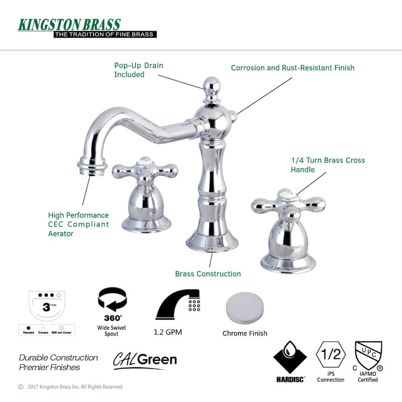 Heritage 8 in. Widespread Bathroom Faucet