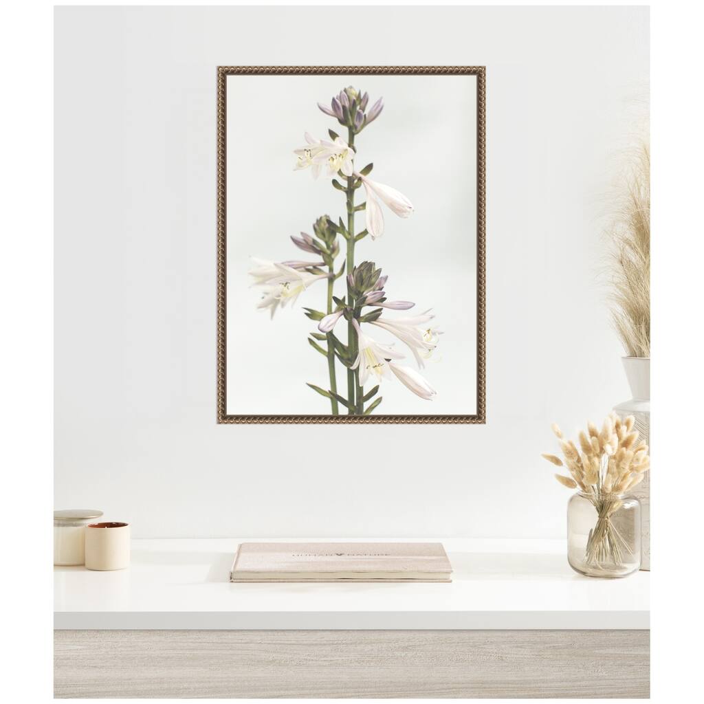 Kate and Laurel Sylvie Hosta Framed Canvas by Alicia Abla