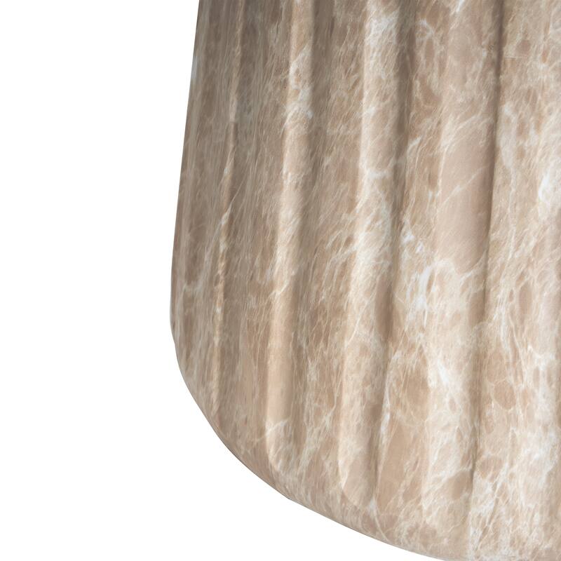 Outdoor Cleme Carved Side Table, Gold - 18.19