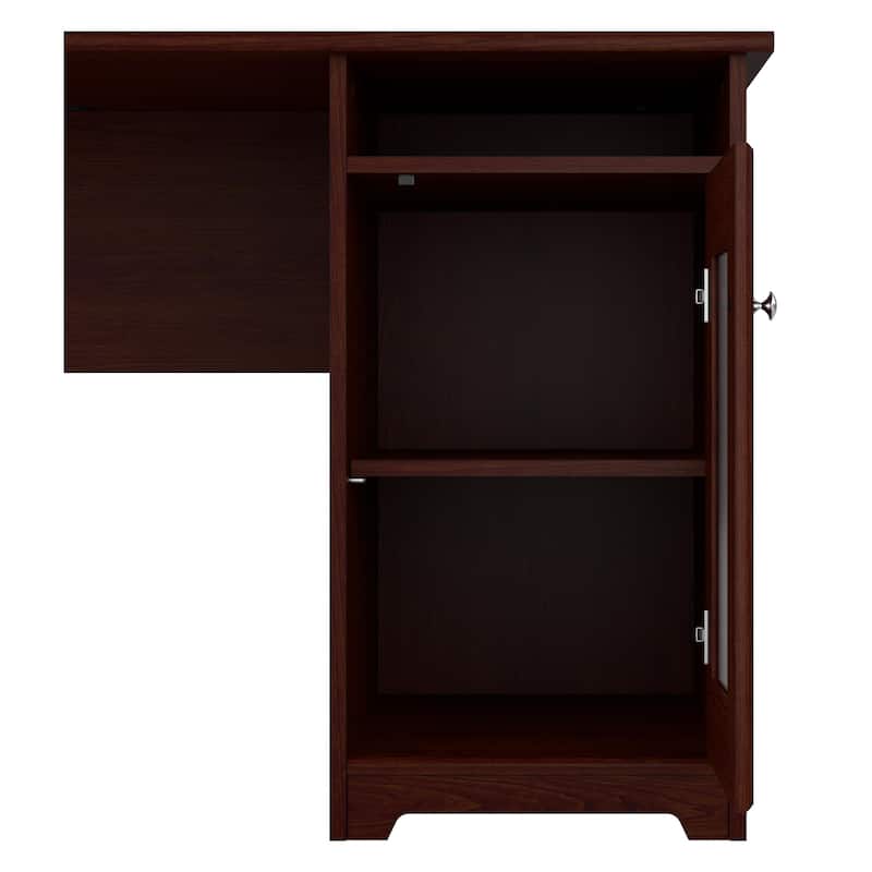 Bush Furniture Cabot Desk Return with Storage for Home Office Desk