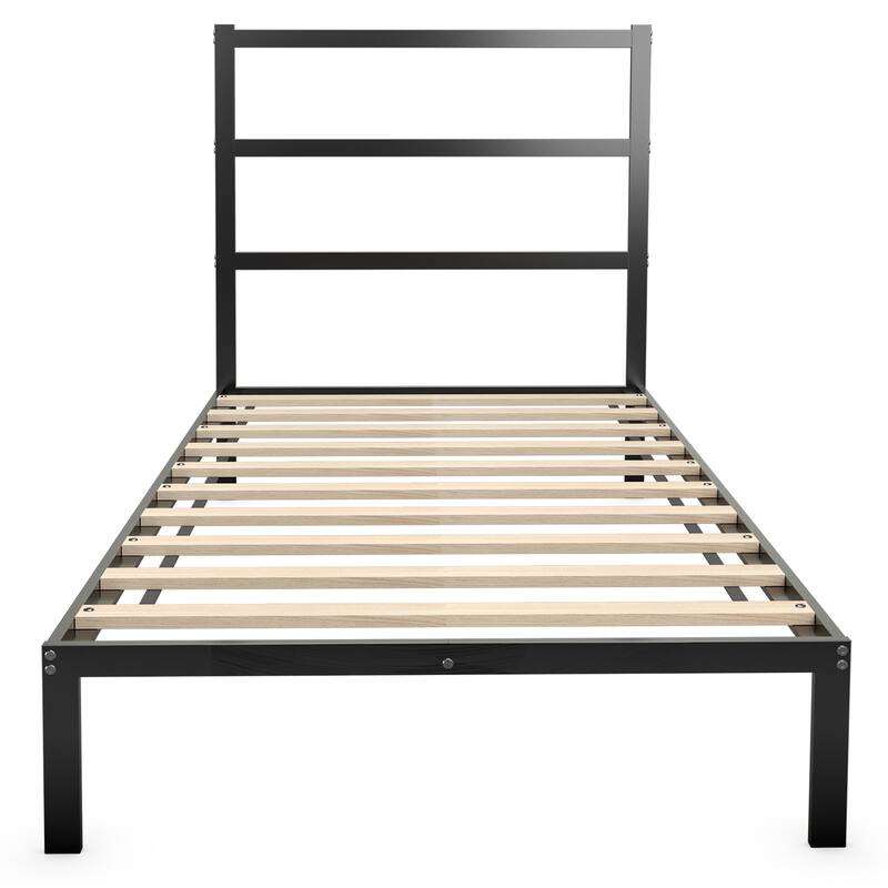 Costway Twin/Full Metal Bed Platform Frame Heavy Duty Mattress