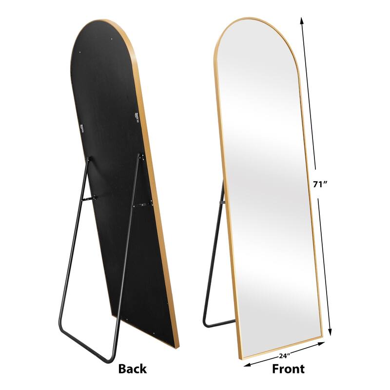 Aluminum Metal Frame Full-Length Floor Mirror