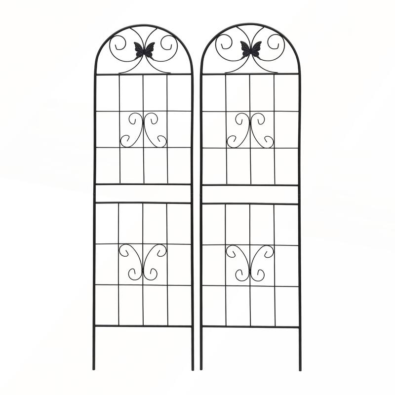 2 Pack Metal Garden Trellis 71in x 19.7in Rustproof Trellis