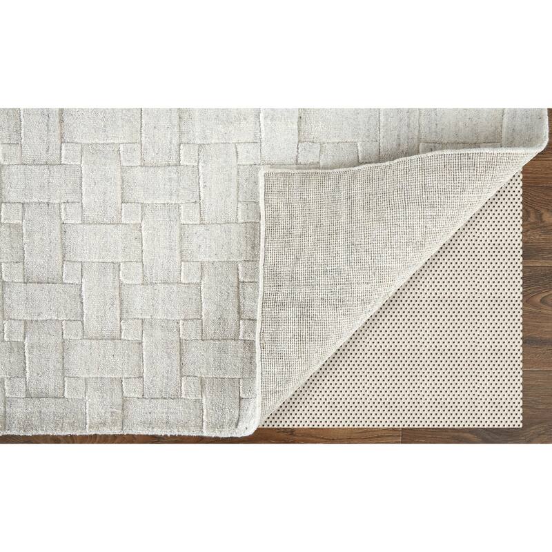 Grand Bazaar Tatem Hand Woven Solid Transitional Area Rug