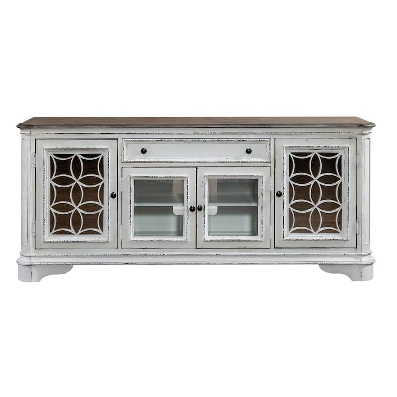 Magnolia Manor Mirrored Entertainment TV Stand - 2 Finishes