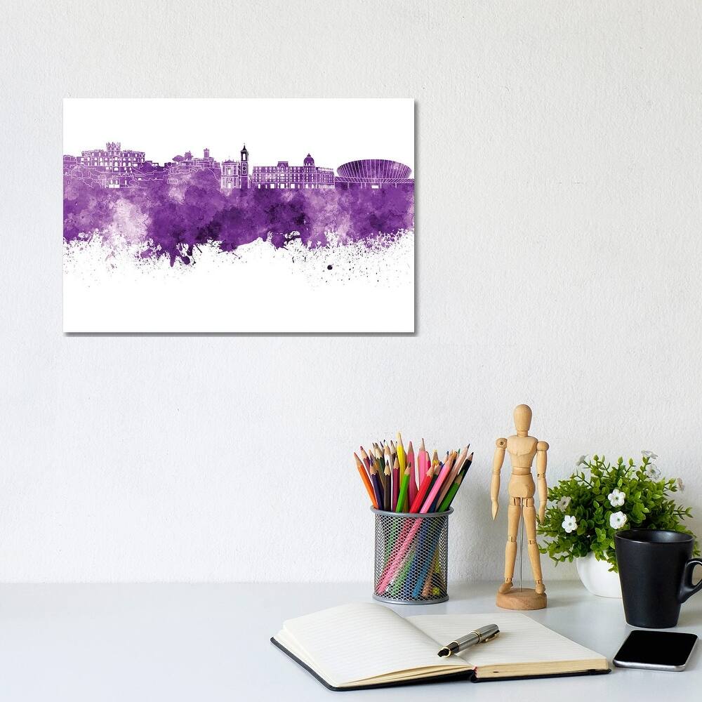 iCanvas "Nice Skyline In Lilac" by Paul Rommer Canvas Print
