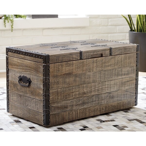 Hawaii Large Wood Storage Trunk Wooden Hope Chest 