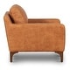 preview thumbnail 5 of 55, Poly & Bark Sorrento 35" Lounge Chair - Full Grain Genuine Italian Leather