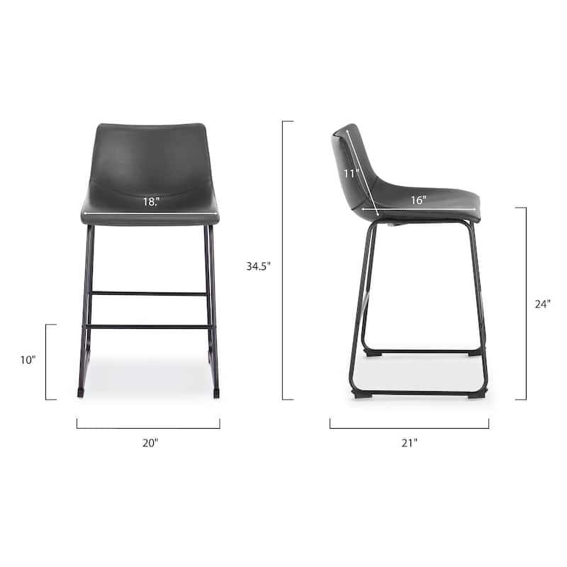 EdgeMod Brinley Counter Stools (Set of 3)